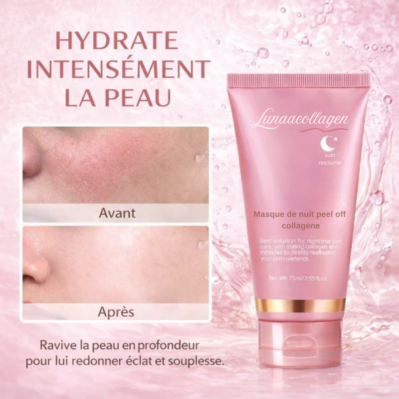 Masque de Nuit Collagène -                             Éveillez votre éclat!